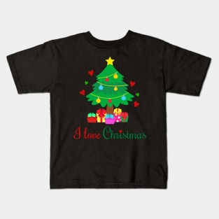 I love Christmas Kids T-Shirt